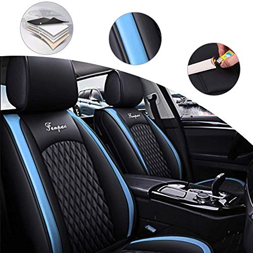 shanhua Asientos de Auto de para automóvil Cubiertas Juego Completo de 3146 Asientos Universal para Volvo V60 Cross CountryAzul Negro