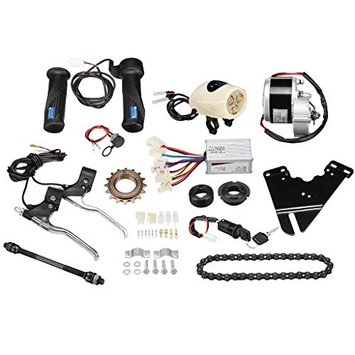 Sharplace El Kit de Conversión de Bicicleta Eléctrica Se Adapta Al Controlador de Motor de Reacondicionamiento de Bicicleta de 22-28 Pulgadas DIY