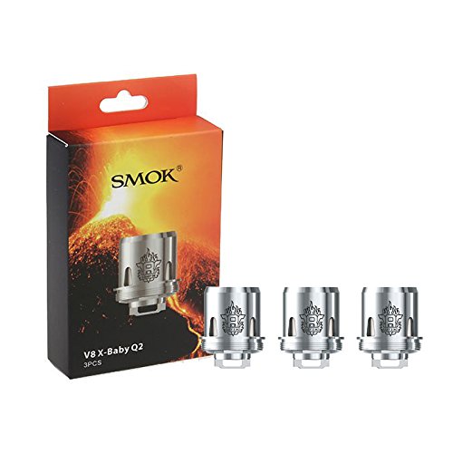 SMOK TFV8 X-Baby atomizador cabezas de bobina - paquete de 3 (Q2 (40-70w)), Este producto no contiene nicotina o tabaco