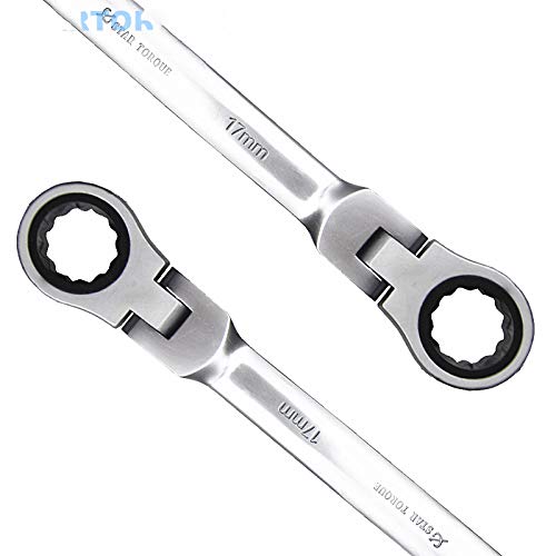 STARTORQUE 6-32Mm Chrome Vanadium Steel Dual-Use Ratchet Wrench Fast Opening Rotatable Head Rotatable head 16mm