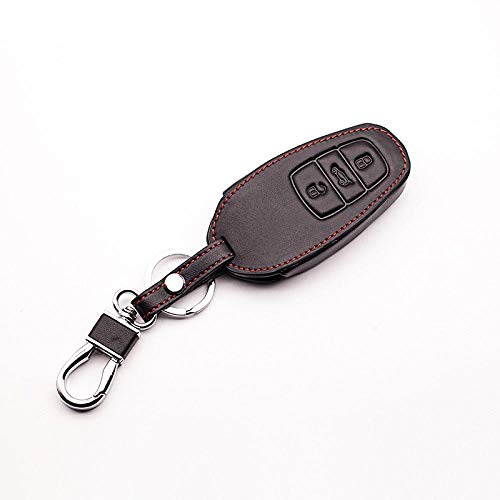 TGBVCar Key Cover Skin Case Set Apto para Volkswagen VW Touareg 3 Botones Llave Inteligente Proteger Shell Llaves de Coche Accesorios Cubierta de Teclado