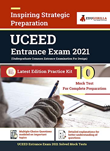 UCEED Entrance Exam 2021 | 10 Full-length Mock tests (Solved) | Latest Edition as per Undergraduate Common Entrance Examination for Design Syllabus (English Edition)