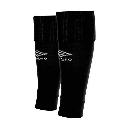 UMBRO Footless Socks Medias De Fútbol, Niños, Negro, Talla Única