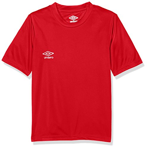 UMBRO Oblivion Jnr Camiseta de fútbol, niño, Rojo, 14 años