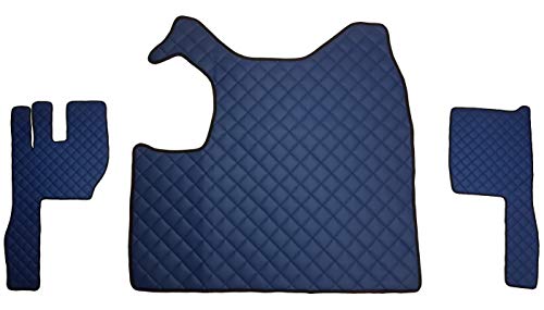 Unbekannt Juego de alfombrillas para FH3 2004 – 2013 años de interior, accesorios para palanca de cambios, camiones, decoración, alfombra azul, piel sintética