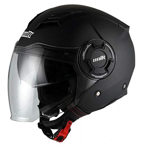 Unik - Casco JET Abierto CJ-11 Negro Mate (L 59-60 cms)