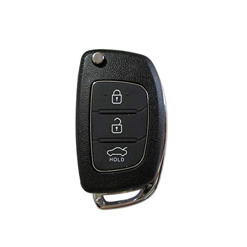 UTS-Shop Carcasa para llave, 3 botones, compatible con Hyundai I10, I20, I30, Tucson, Elantra, Creta, modelo Serie