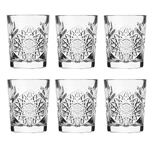 VASO WHISKY-VASO HOBSTAR DOF 35 Cls. Caja 12 Uds-VASO TALLADO PARA BARES -VASOS BODA TRANSPARENTE