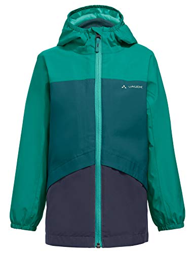 VAUDE Kids Escape 3in1 Jacket Chaqueta, Unisex niños, Peacock, 122/128