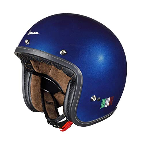 Vespa 607081M05BD Casco Jet, Azul, Extra-Large