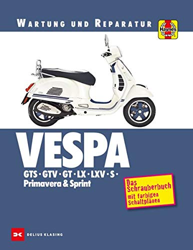 Vespa GTS, GTV, GT, LX, LXV, S, Primavera & Sprint: Wartung und Reparatur