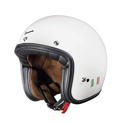 VESPA P-Xential 2.0 Casco Jet, Hombre, Blanco, Large