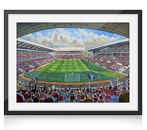 Villa Park del estadio del F.C, shalke Art 10 x 20,32 cm Diseño de tío - Aston Villa FC