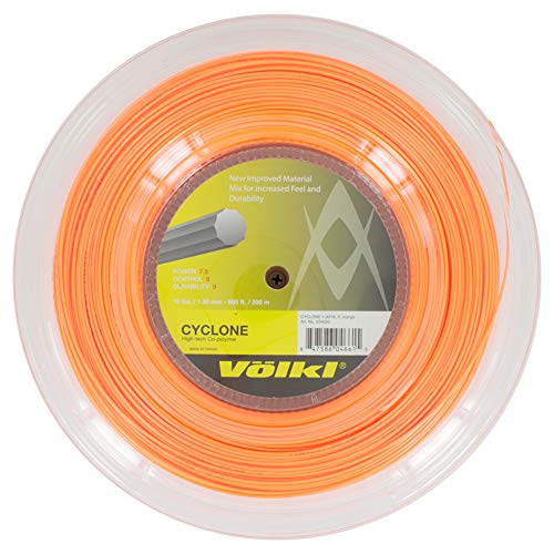 Volkl Cyclone 16G - Carrete de cuerda para tenis, color naranja