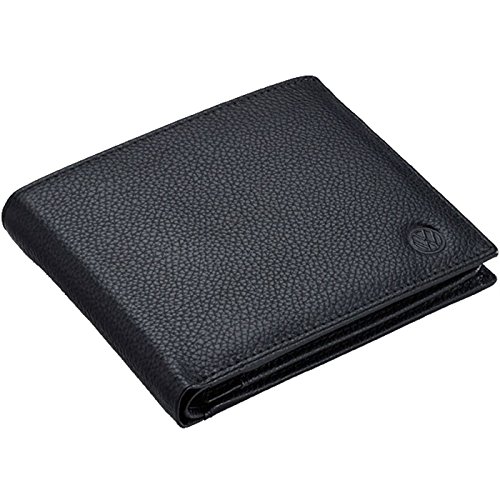 Volkswagen - Cartera para Hombre 000087400F041 con Tarjetero de 6 Compartimentos, Negra