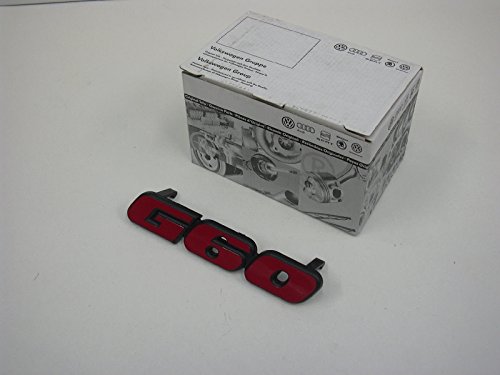 Volkswagen Original VW G60 Early Type Grill Badge Emblem Red Nos - 535853679 QN5