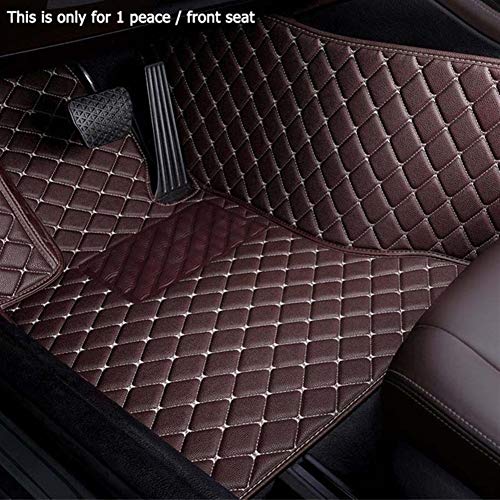 WEISHAN Encargo del Piso del Coche esteras for Volvo XC90 V40 S60 S40 XC40 Xc60 C30 C70 S80 S90 V50 V60 V90 Xc70 XC-clásica (Color Name : Coffee-1 Piece Driver Seat)