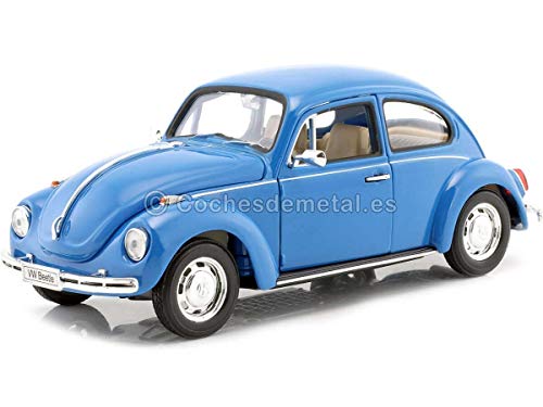 Welly 1959 Volkswagen VW Kafer Hard Top Azul 1:24 22436