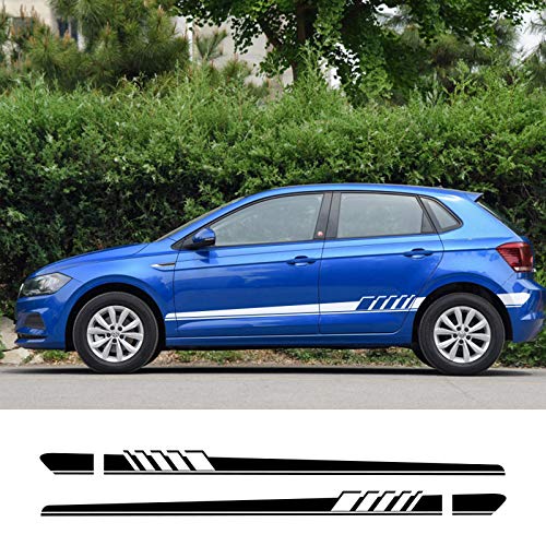 WSCLCP Pegatinas Laterales de Coche, calcomanía de película de Vinilo para Coche, Accesorios de personalización de Estilo para Coche, para Volkswagen Polo Golf 4 6 7 Passat b4 b5 b6 b8 Touareg