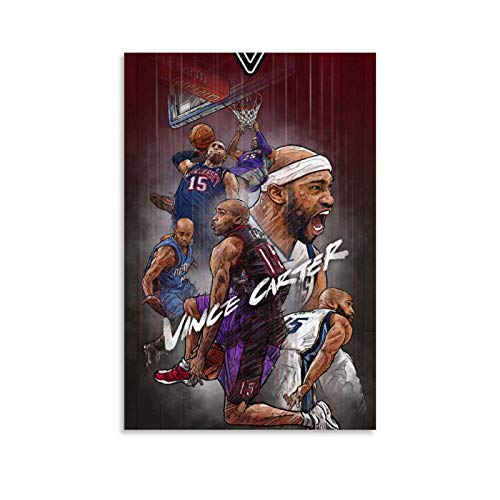 WSXDD Vince Carter - Póster de baloncesto (30 x 45 cm)