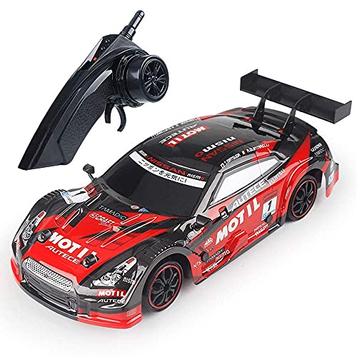 ZCYXQR Coche RC, 2.4G Eléctrico 4WD Drift Coche de Control Remoto Vehículo de Carreras Profesional RC Coche Deportivo Plano 28KM / H (Regalo de cumpleaños Festivo)