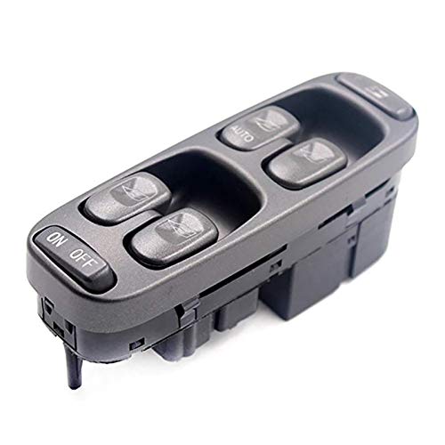 ZHENGYI Botón de control del interruptor de control de la ventana eléctrica del regulador del interruptor del levantamiento del levantamiento del levantamiento para Volvo V70 S70 1998-2000 18 Pines Au