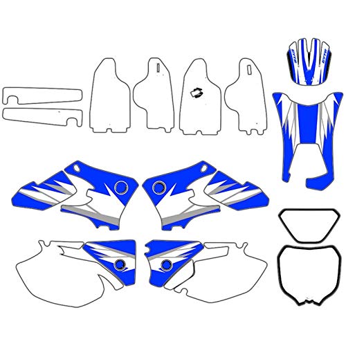 Adhesivo de Motocross Modificado Calcomanía para Yamaha WR250F WR450F 2005 2006 Pegatina para Yamaha WR 250F 450F Racing Kit Graphic para Yamaha WR 250 450 F (Color : Blank)