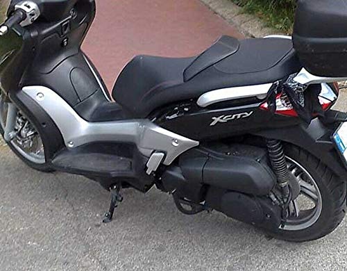 Adhesivos 3D con texto para scooter compatible con Yamaha X-City 250, color plateado