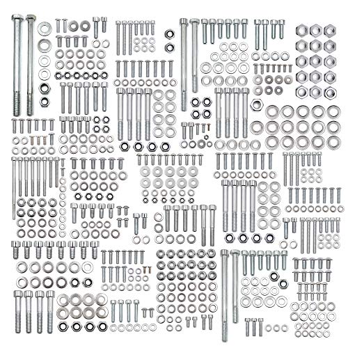 AfterMokit Juego de tornillos de repuesto para Yamaha Banshee 350 YFZ350 1987-2006 con revestimiento de zinc