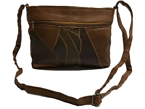 Bolso-Bandolera de Piel Marron