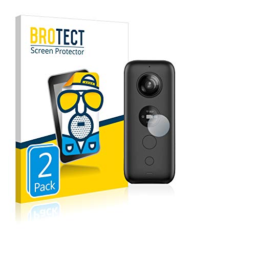 BROTECT Protector Pantalla Anti-Reflejos Compatible con Insta360 One X (2 Unidades) Pelicula Mate Anti-Huellas