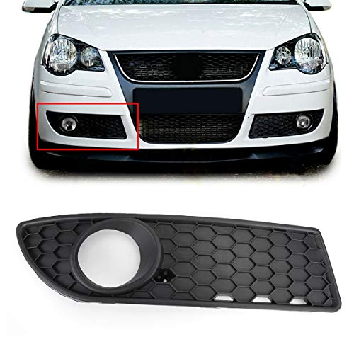 Bruce & Shark Rejilla Frontal Inferior Estilo Panal de Abeja, Ajuste Lateral Derecho para VW Polo 9N3 GTI 2005-2009