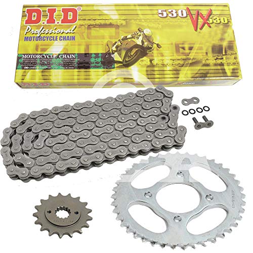 Cadena de Yamaha YZF 750 R 93 – 98, Conversion Cadena Did 530 VX 106, abierto, 16/43