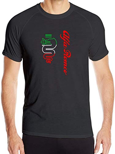 Camisetas de Manga Corta para Hombre Sunshine Alfa Romeo Auto Car Deportes al Aire Libre Ropa de Secado rápido