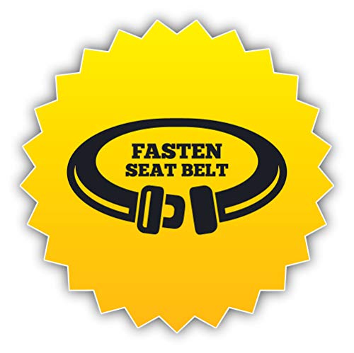 Fasten Seat Belt Warning Vinyl Decal Bumper Sticker/Pegatina