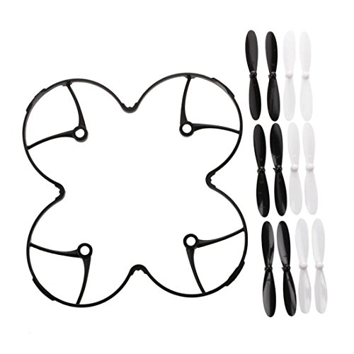 GGBEST 3 x Juegos de Helices o Palas Recambio X4 H107L, H107C, H107D, Nanodrone vCAM, V2 y Skyview y Top Selling X6 (Blancas y Negras)