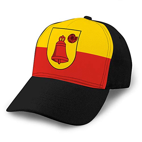 Gorra de béisbol de algodón de Moda de Verano Unisex Sombreros de Camionero Ajustables Bandera de luedinghausen en el Norte de rin Westfalia Tamaño Ajustable