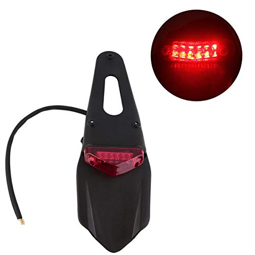 HANEU ED Polisport Parachoques trasero de la motocicleta luz trasera de los LED para la luz trasera del enduro