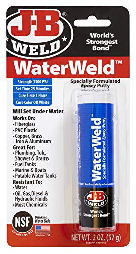 J-B WaterWeld Epoxy Putty 8277 - Adhesivo epoxi para metal