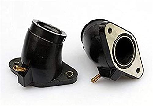 LIFFZ 2 PCS Motorcycle Carburetor Ingesta MANIFACE Boots DE Interfaz para Yamaha XVS650 1997-2007 XVS 650 1998 1999 2000 2001 2002 2003 Mapa de la admisión de Motocicletas Colector de admisión