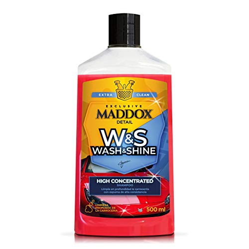 Maddox Detail – Wash & Shine. Champú de Alta producción de Espuma con Cera Carnauba.