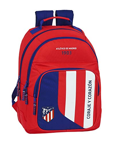 Mochila Safta Escolar de Atlético de Madrid, 320x150x420mm