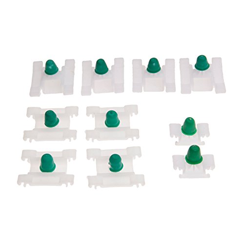 Molduras de Puerta Trim Clips Lateral de pl¨¢Stico Blanco con Ojales para