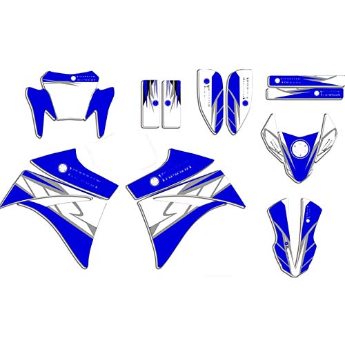 Motocicleta Completa Pegamento Kit para Yamaha XT660R XTR660 XT 660R XT 660 R Pegatinas de gráficos completos Pegatinas Fondo de Motocicletas Feriaturas Juego de calcomanías (Color : Blank)