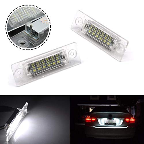 MuChangZi 2 unids 12 V 18 Leds Car LED Número de matrícula Luces de la lámpara para V/W Transporter T5 Caddy Touran Golf Passat