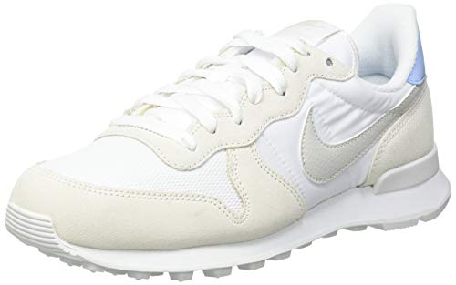 Nike Wmns Internationalist, Zapatillas para Correr Mujer, White Lt Bone Pale Ivory Summit White Baroque Brown Psychic Blue, 37.5 EU