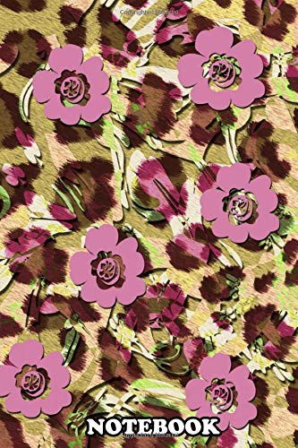 Notebook: Pink Blossom Over Pattern , Journal for Writing, College Ruled Size 6" x 9", 110 Pages