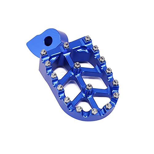 Pie De Reposapiés Pootpegs Petals Pedales para Yamaha Yz 85 125 250 426 Yz125x 2017 WR250F WR400F WR426F WR450F 250cc 426cc 450cc (Color : Blue)