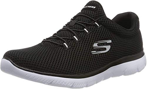 Skechers Summits Women's Trainers Sneaker Fitness Memory Foam Black, Tamaño de Zapato:EUR 37