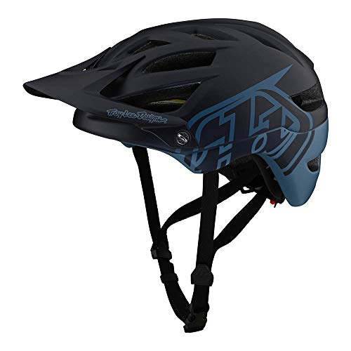 Troy Lee Designs Adulto | All Mountain | Casco de bicicleta de montaña Half Shell A1 Classic W/MIPS (azul marino, MD/LG)